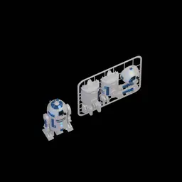 R2D2 Kit Card 3d model
