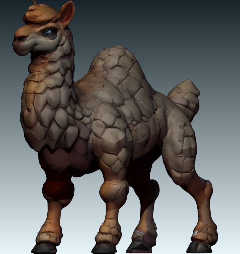 Spitpaste - The Cement Camelid - FREE For Personal Use 3d model