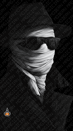 "Invisible Man" - Huetober Monster Portraits in Hueforge 3d model