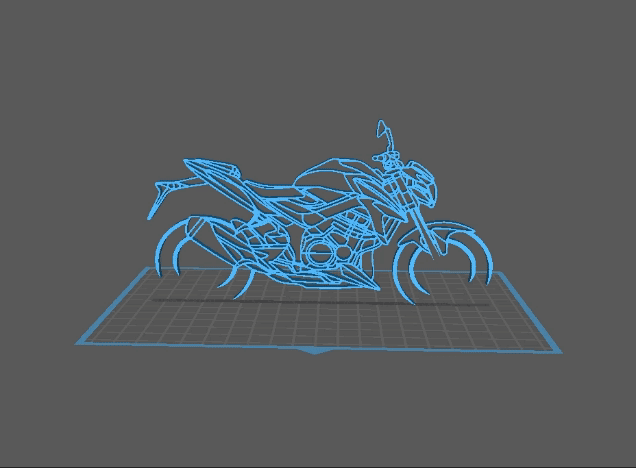 Suzuki - GSXS Wall Art 3d model