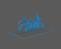 Suzuki - GSXS Wall Art 3d model