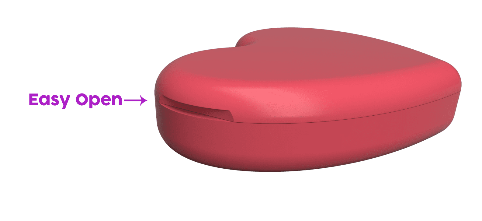Heart-shaped Easy print box 3d model