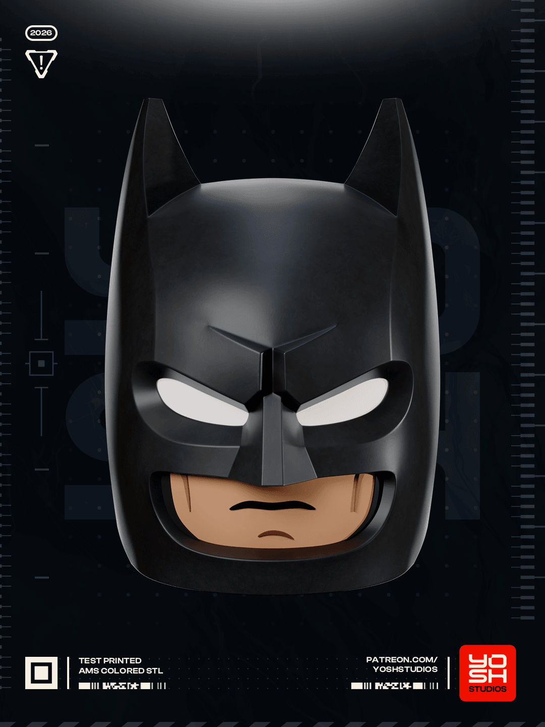 Brick Detective Helmet 3D Printer STL file 3d model