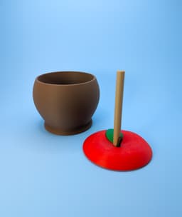 Candied Apple Jar 3d model