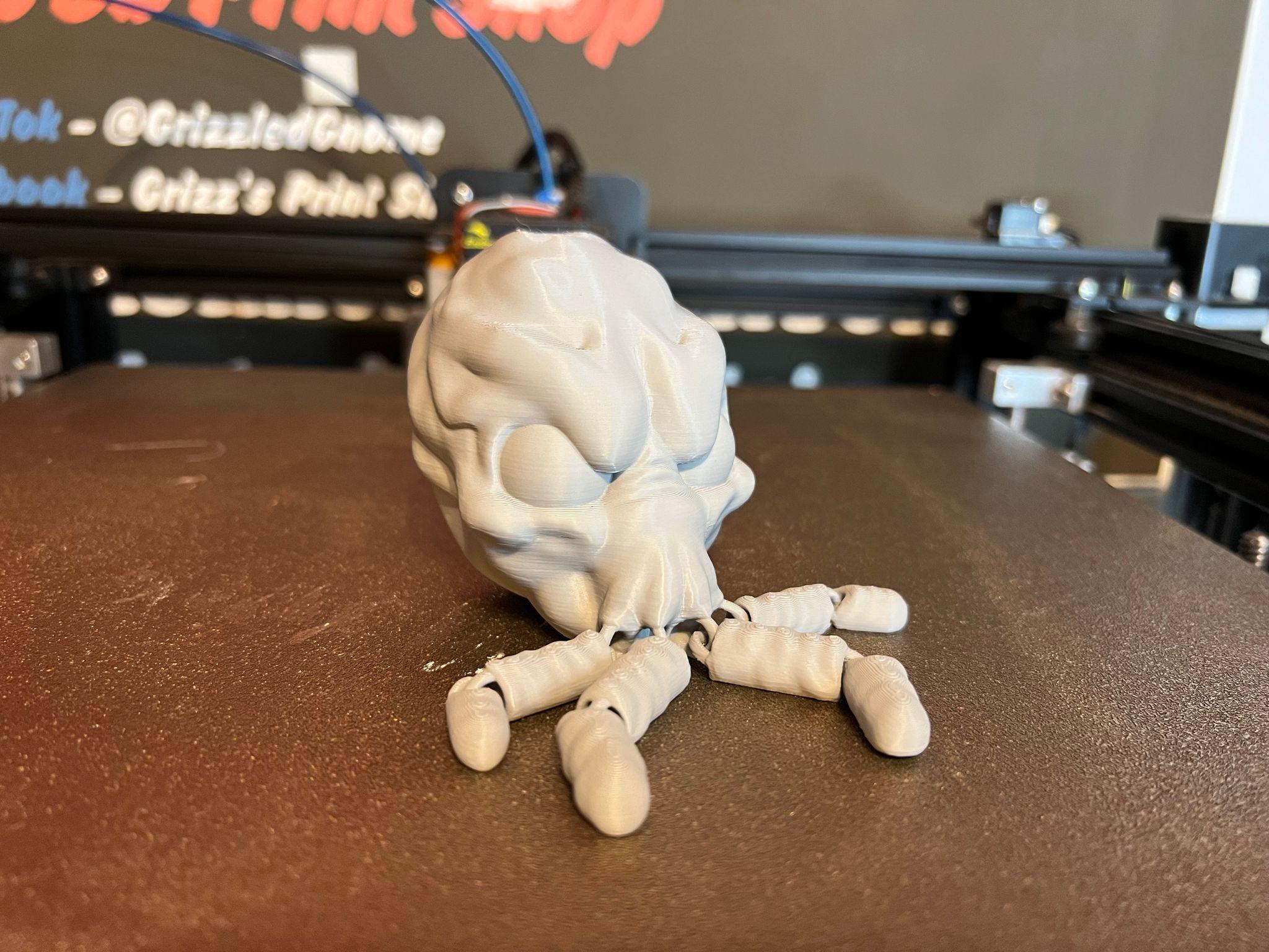 Articulating baby mind flayer - Print in place 3d model