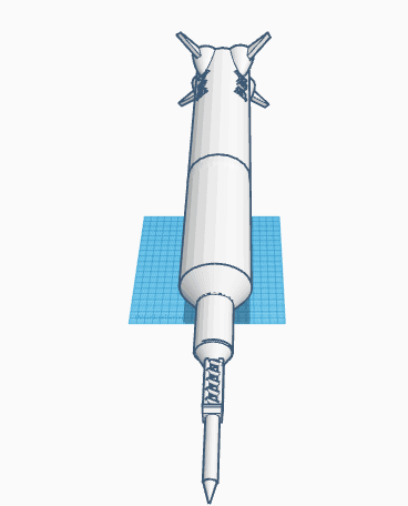 saturn v rocket 3d model