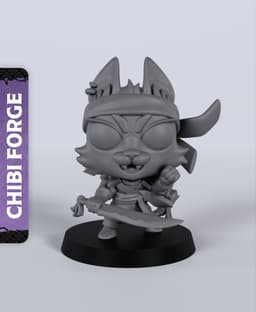 Male Catfolk Ranger - With Free Dragon - 5e DnD Inspired for RPG and Wargamers 3d model