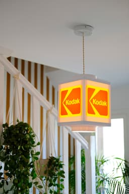 Vintage Lamp Inspired by KODAK & Customizable (Pendant or Table Lamp) 3d model