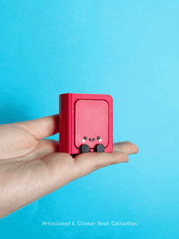 Cute Articulated & Clicker Book 3d model