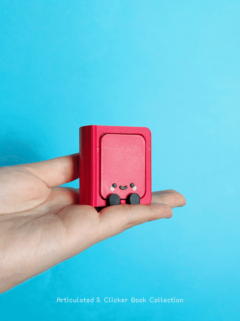 Cute Articulated & Clicker Book 3d model