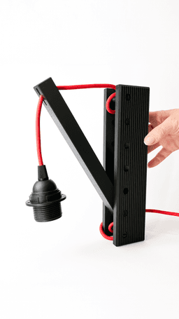 Adjustable Wall Light Holder, Design Cable Lamp 3d model