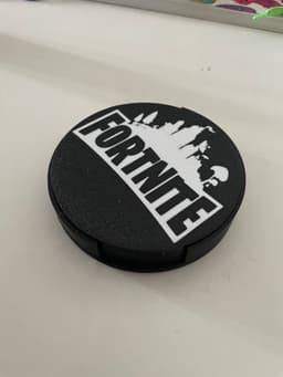 Fortnite glass coaster 3d model