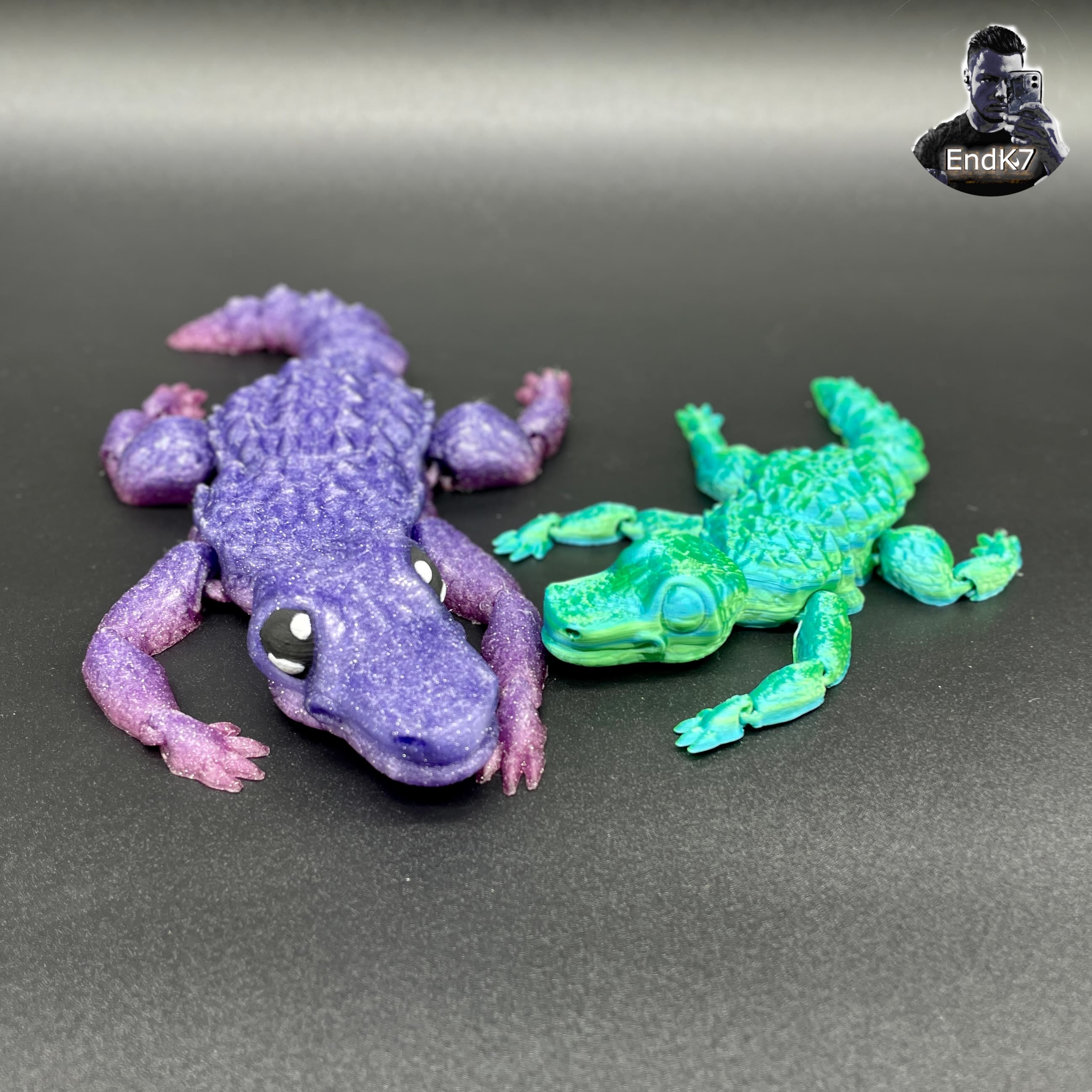 Cute Flexible Crocodile - Print in Place - No Supports - Articulated - Flexi 3d model