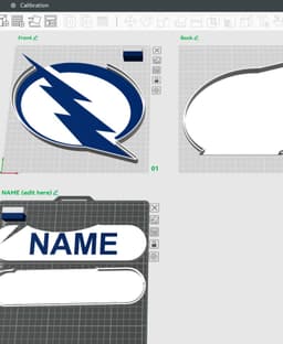 Tampa Bay Lightning Sign - LED Strip Compatible 3d model