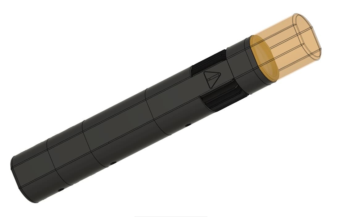 48 V Flashlight WIP 3d model