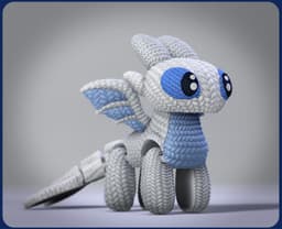 Flexi Crochet LightFury 3d model