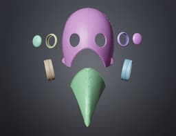 Galgali Fiend Mask - Chainsaw Man 3d model