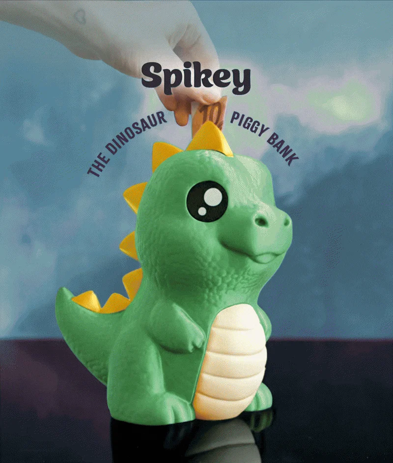 Spikey the Dino Piggy Bank 3d model