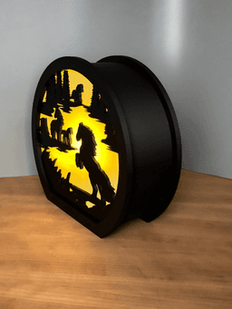 Unicorn and Fairy Lamp Night Light Horse Lamp Unicorn Decor Tea Light holder Candle Holder 3d model