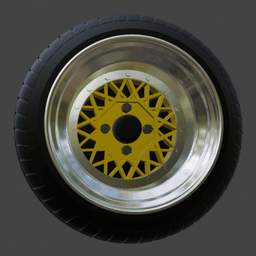 Rays Volk Mesh wheels 1/64 JDM 3d model