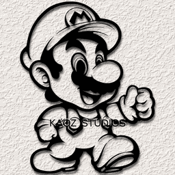mario wall art super mario wall decor nintendo fan art decoration 3d model