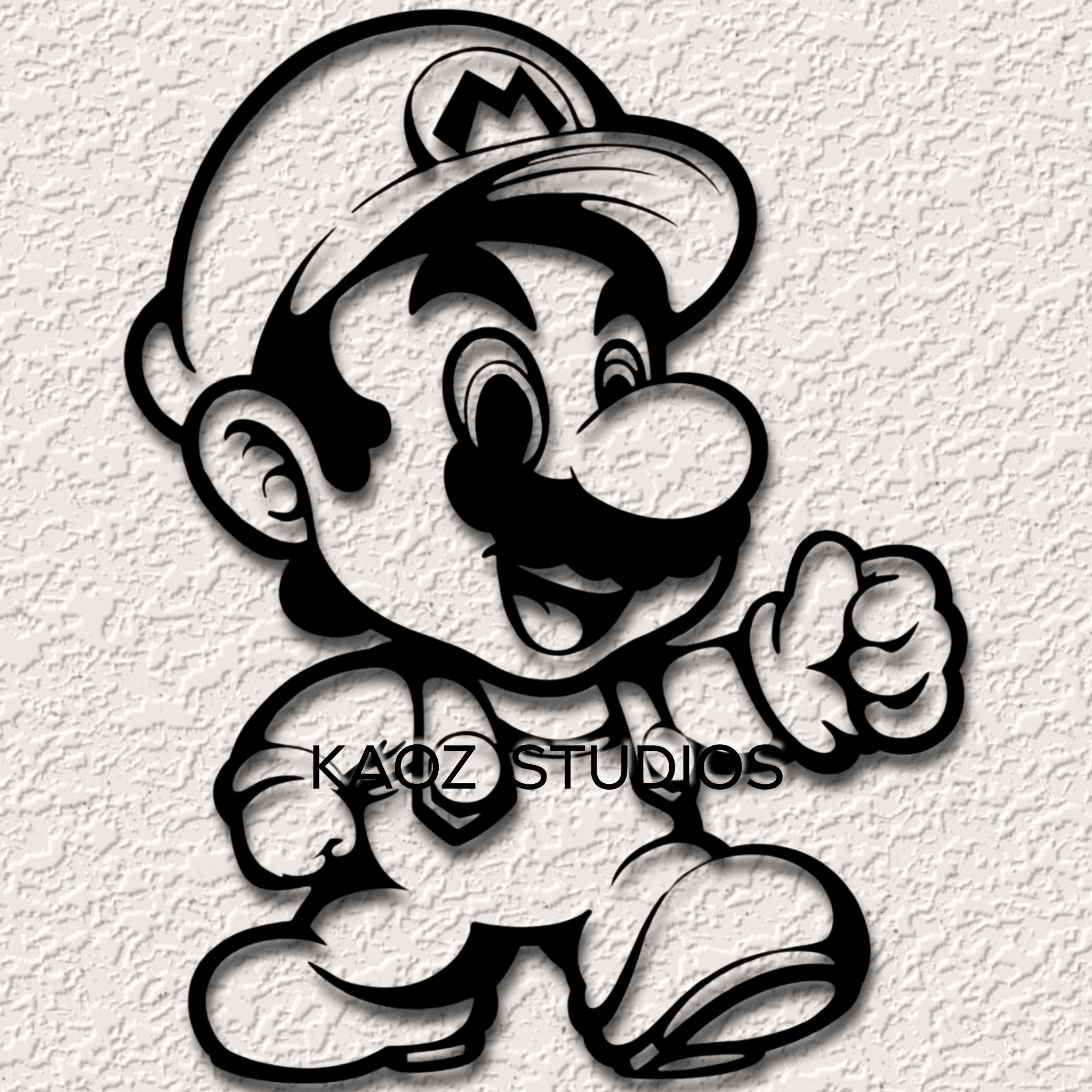 mario wall art super mario wall decor nintendo fan art decoration 3d model