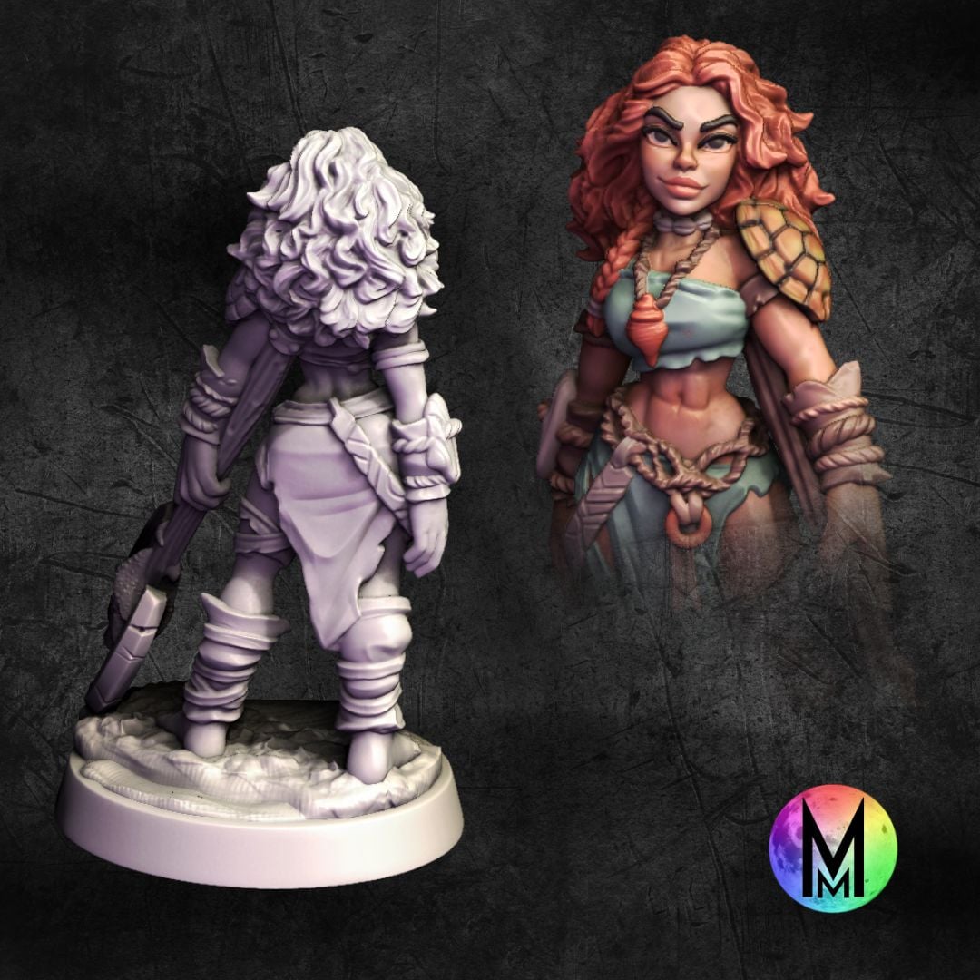 Kora the Barbarian Guardian 3d model