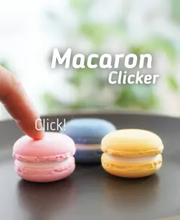 Macaron Clicker - Macaron Fidget - Ludo Food Toys 3d model