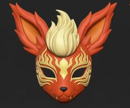 Flareon Kitsune Mask 3d model