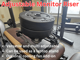 MULTI-ADJUSTABLE LAPTOP STAND WITH DUAL COOLING FANS 3d model