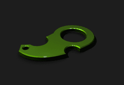 Karambit Keychain - VER 3 - EDC Fidget Toy - No Support Needed 3d model