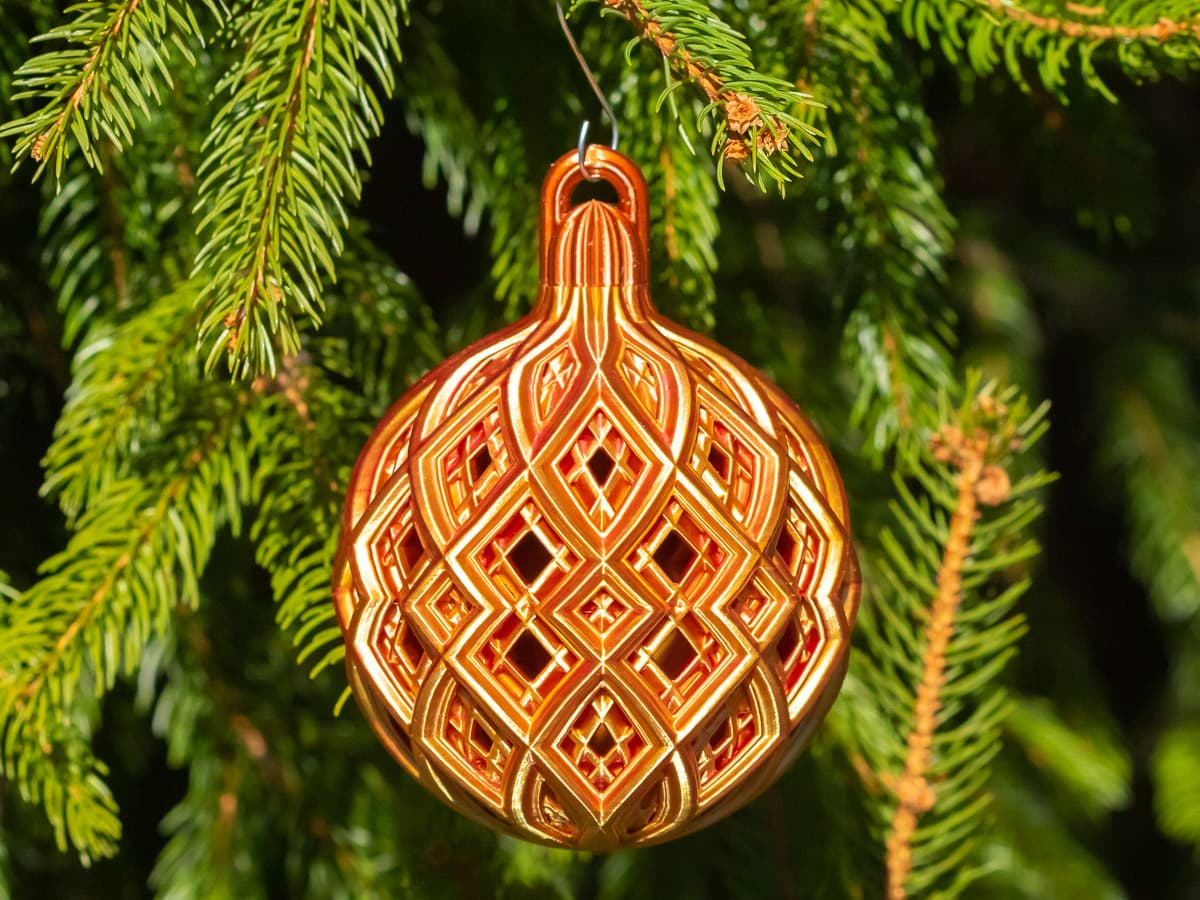 Christmas Ball - Fine Diamond Lattice 3d model
