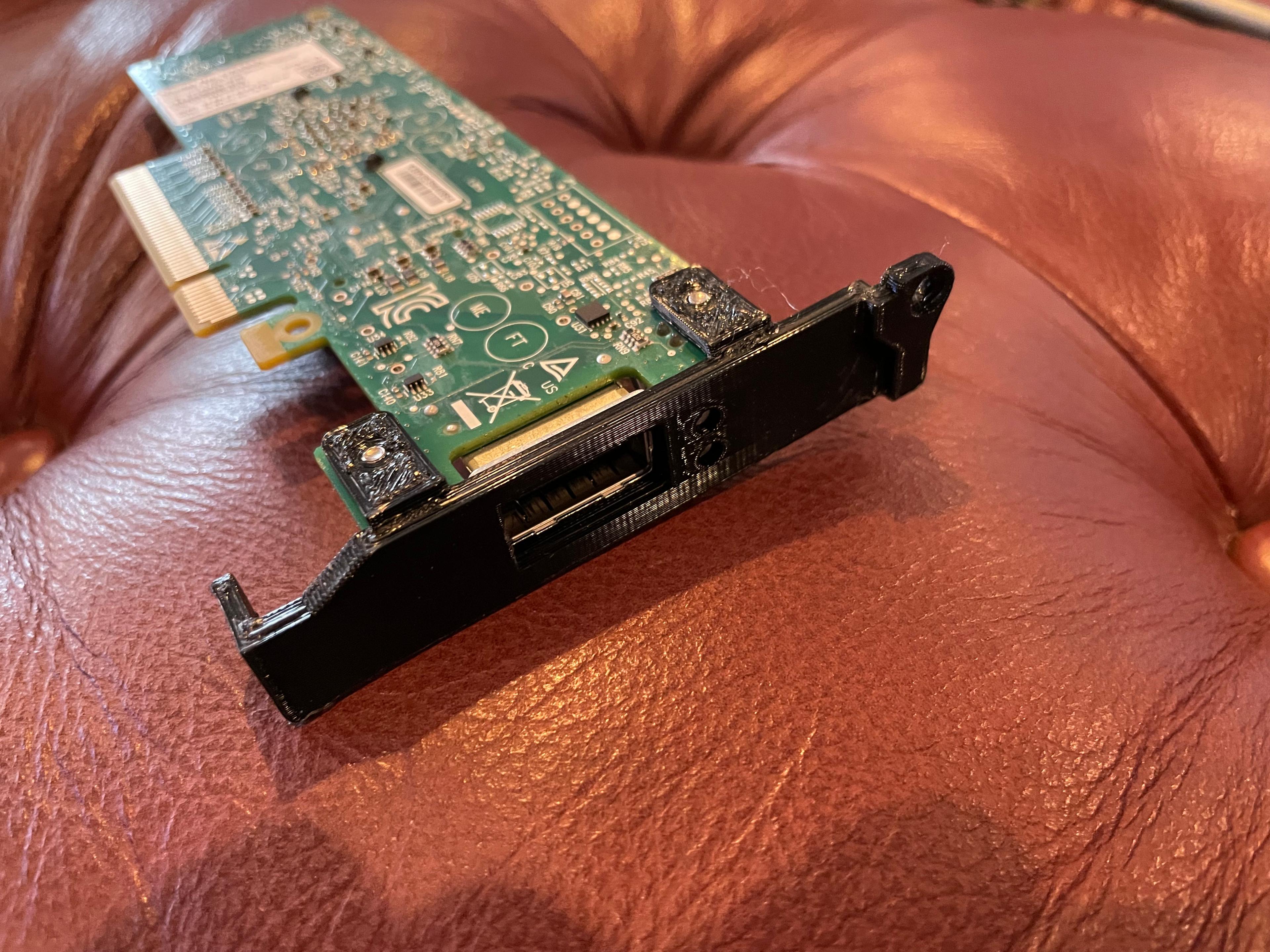 Lenovo P350 Tiny PCIe Bracket (Baffle) for Mellanox CX353A ConnectX-3 QDR InfiniBand + 10GigE Adapter.stl 3d model