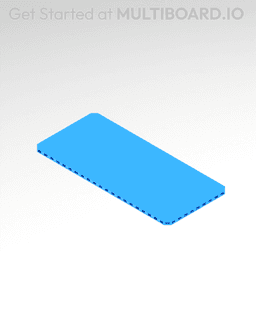 11x5 MU - Plain - MultiBoard Plate 3d model