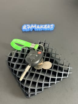 R7 Lattice Catch-All Tray – Free EDC Pocket Dump STL | 3D Printable Valet Tray | R7Makers 3d model