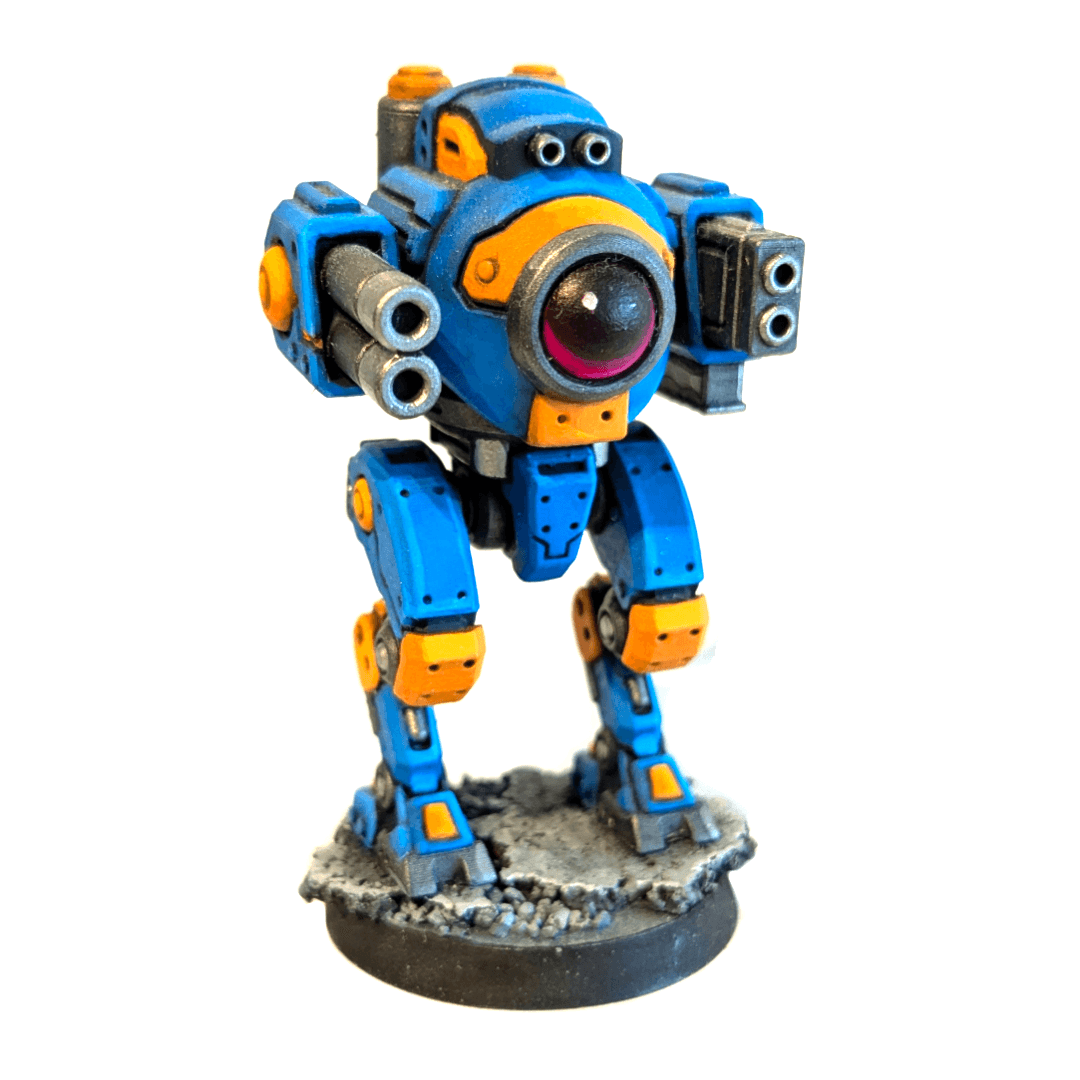 Mech Forge Storm Titan 3D Printable Walker Mech Miniature for Tabletop Games 3d model