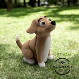 Wiggle Pup Flexy Dog - Articulating Flexy 3d model