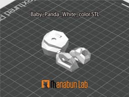 Low Poly Baby Panda Magnet Puzzle (No supports, no AMS) 3d model
