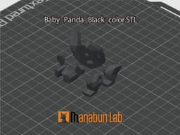 Low Poly Baby Panda Magnet Puzzle (No supports, no AMS) 3d model