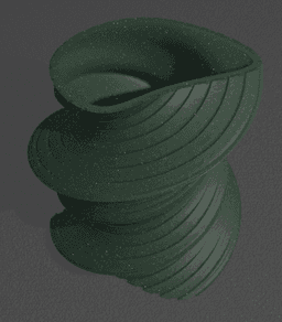 Twisted Pen Caddy 3d model