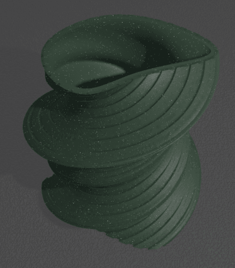 Twisted Pen Caddy 3d model