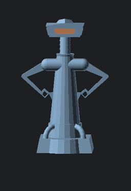 Chrichton from Buck Rogers 3d model