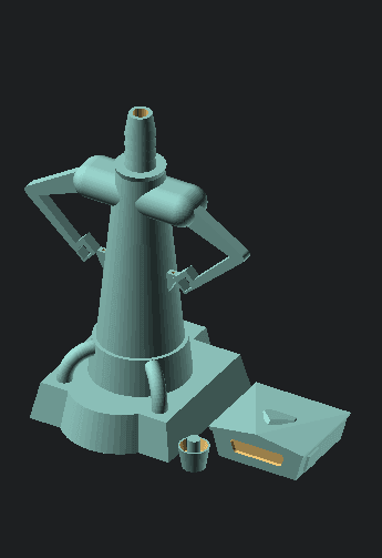 Chrichton from Buck Rogers 3d model