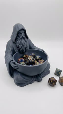 Wizard Dice Bowl - Fantasy Dice Holder for DND & TTRPG Tabletop Gaming 3d model