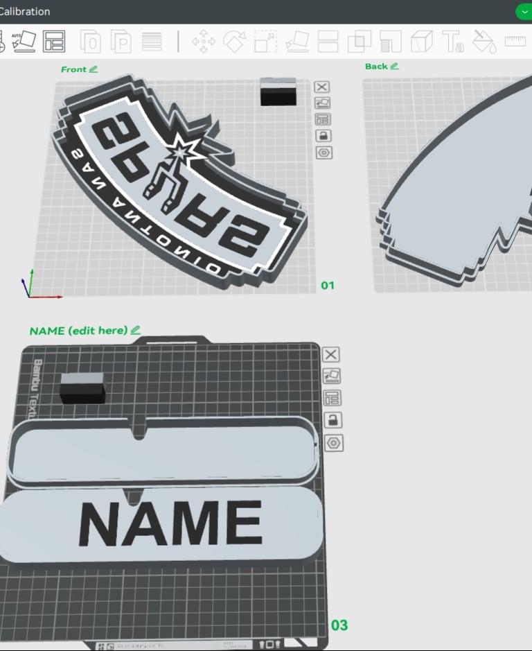 San Antonio Spurs Sign - LED Strip Compatible 3d model