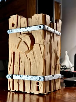 Xbox Series Wood Decor 3d model