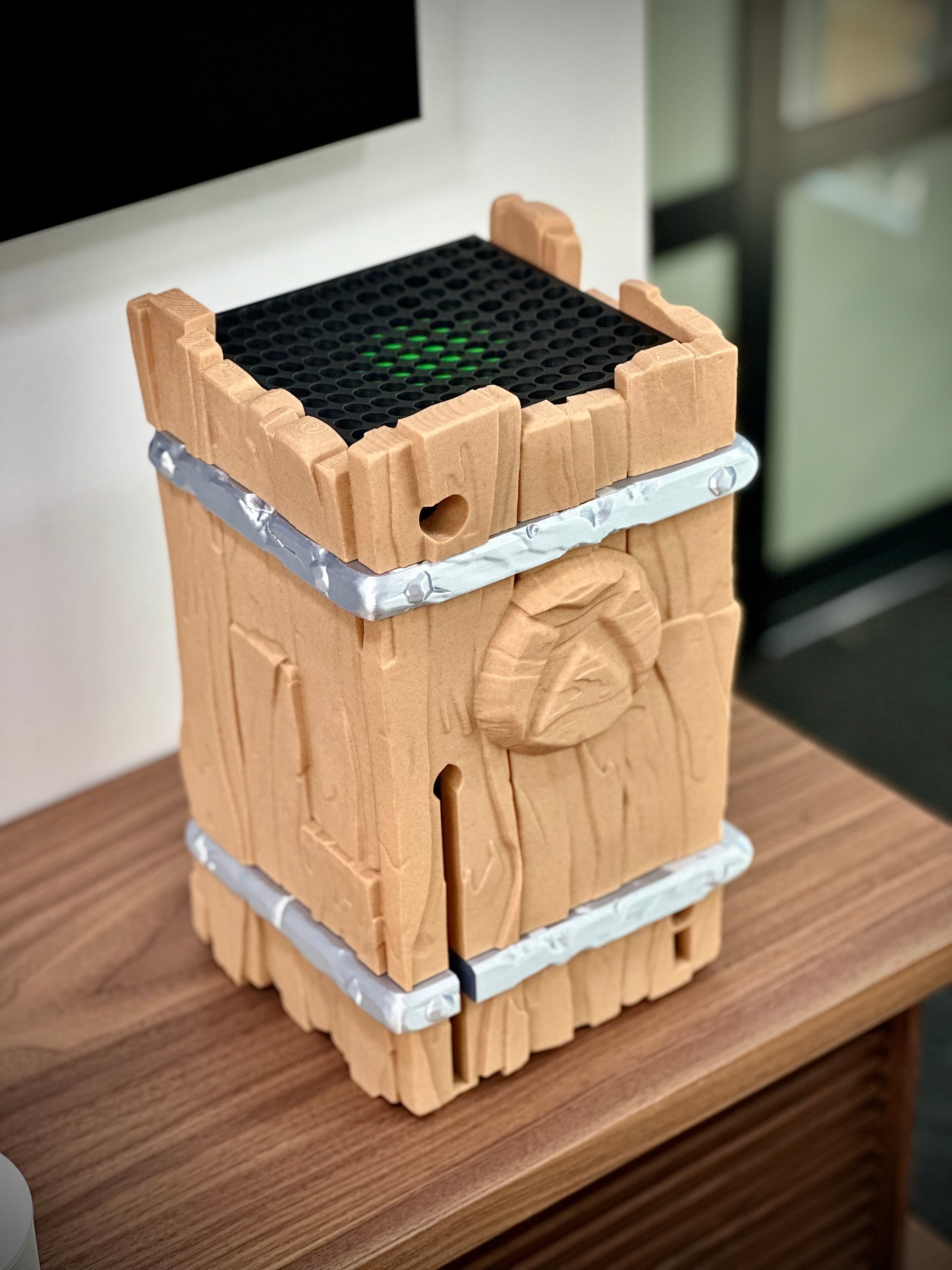 Xbox Series Wood Decor 3d model