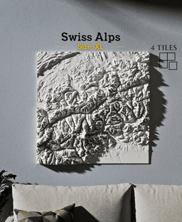 Swiss Alps (Jungfrau and Aletsch Glacier) 3d model