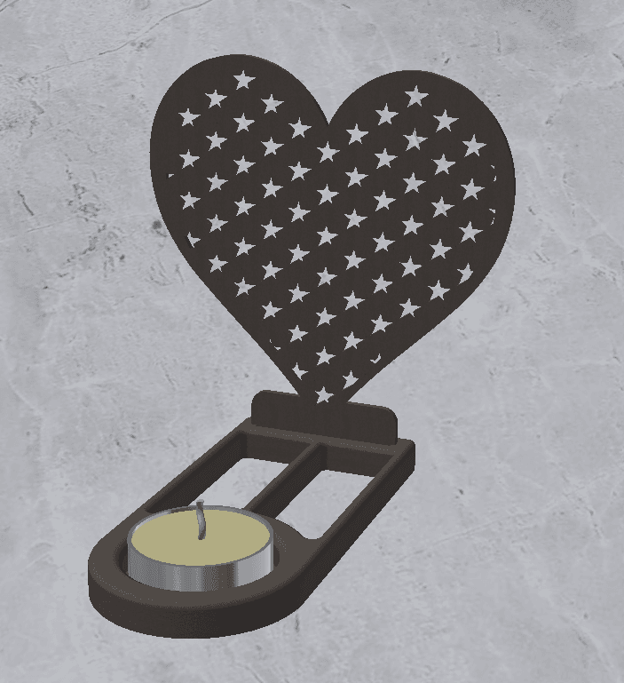 Candle Holder Decoration 3d model
