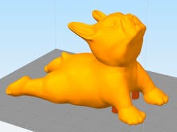 French Bulldog Dog Yoga Pose 3 3d model